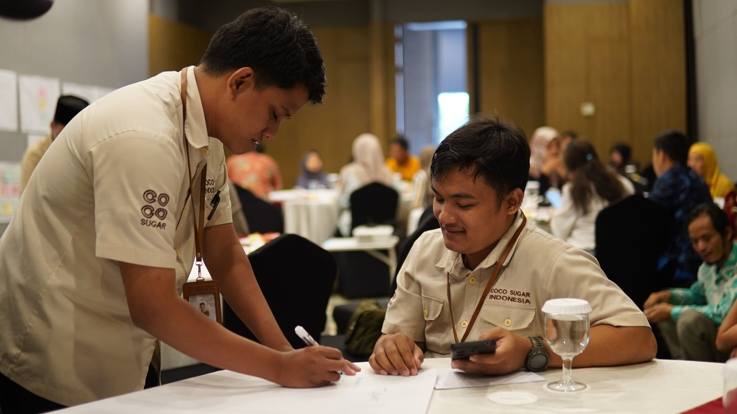 Group reflecting during breakout discussions