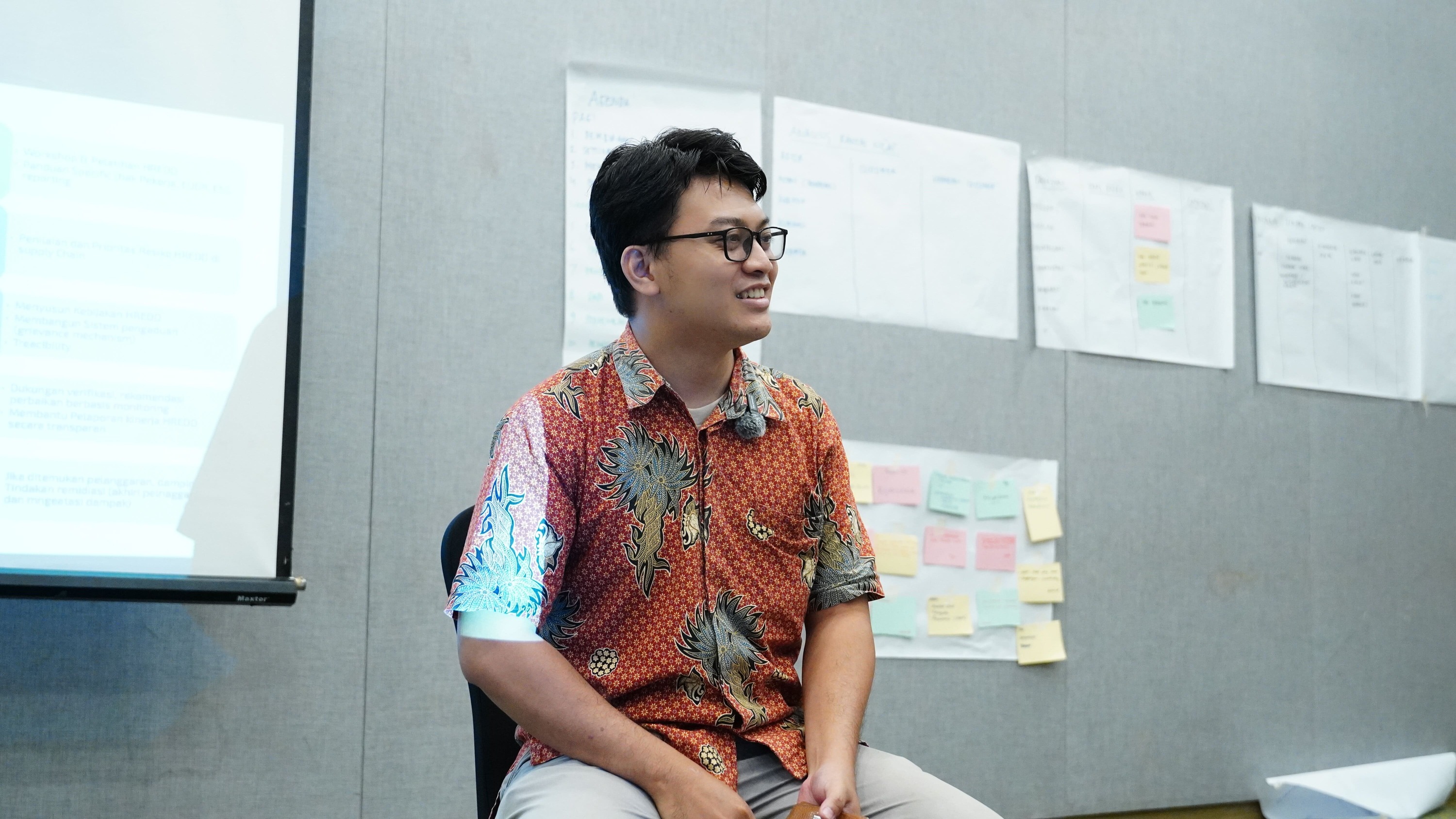 Focused writing session during workshop