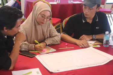 Erni guiding a session