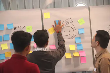 Participants presenting