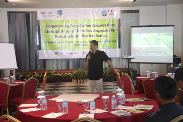 Participants collaborating